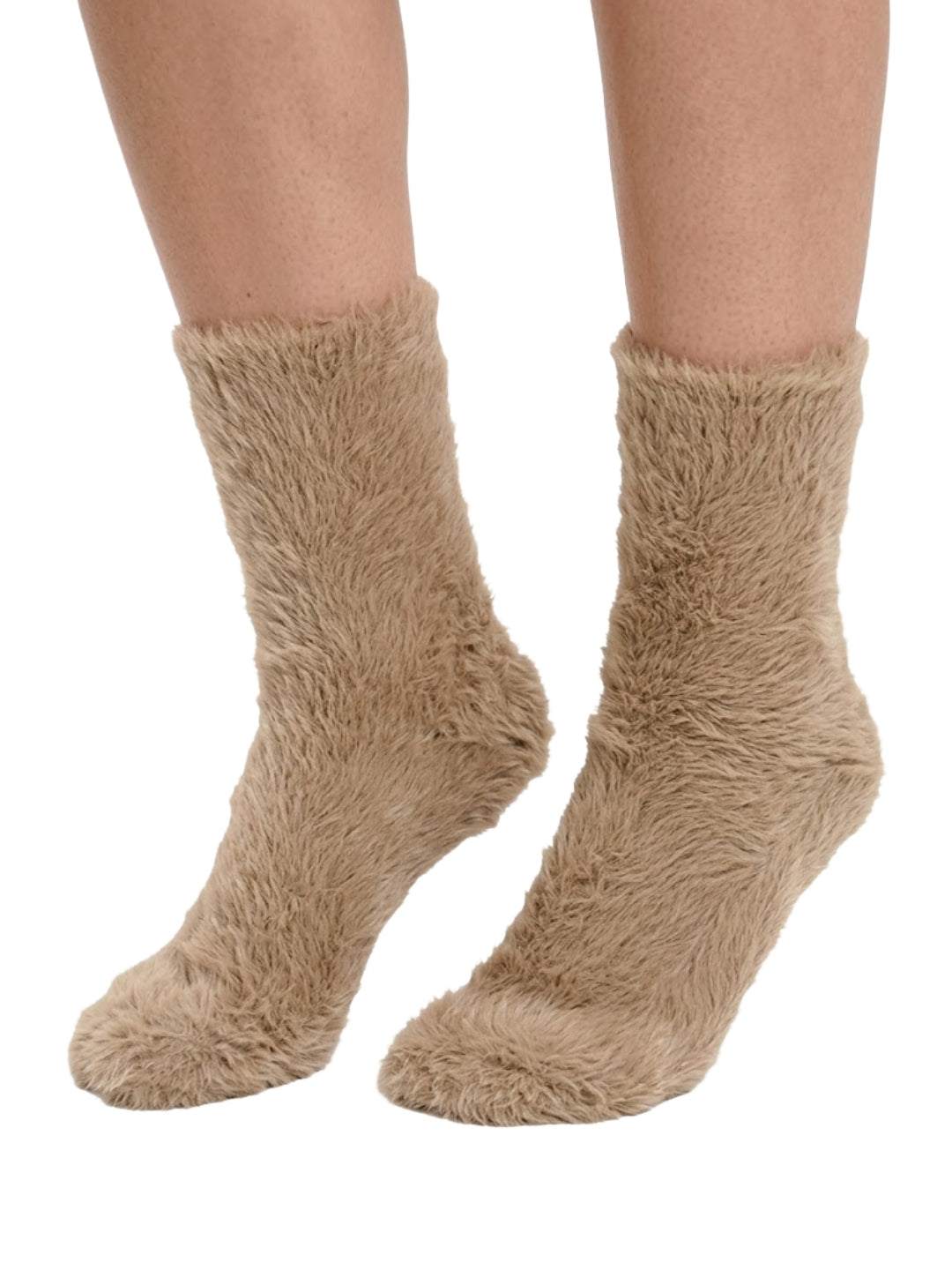 Cdeck Women’s Soft & Warm Fuzzy Socks | Cozy Thick Plush Winter Socks for Women | Beige