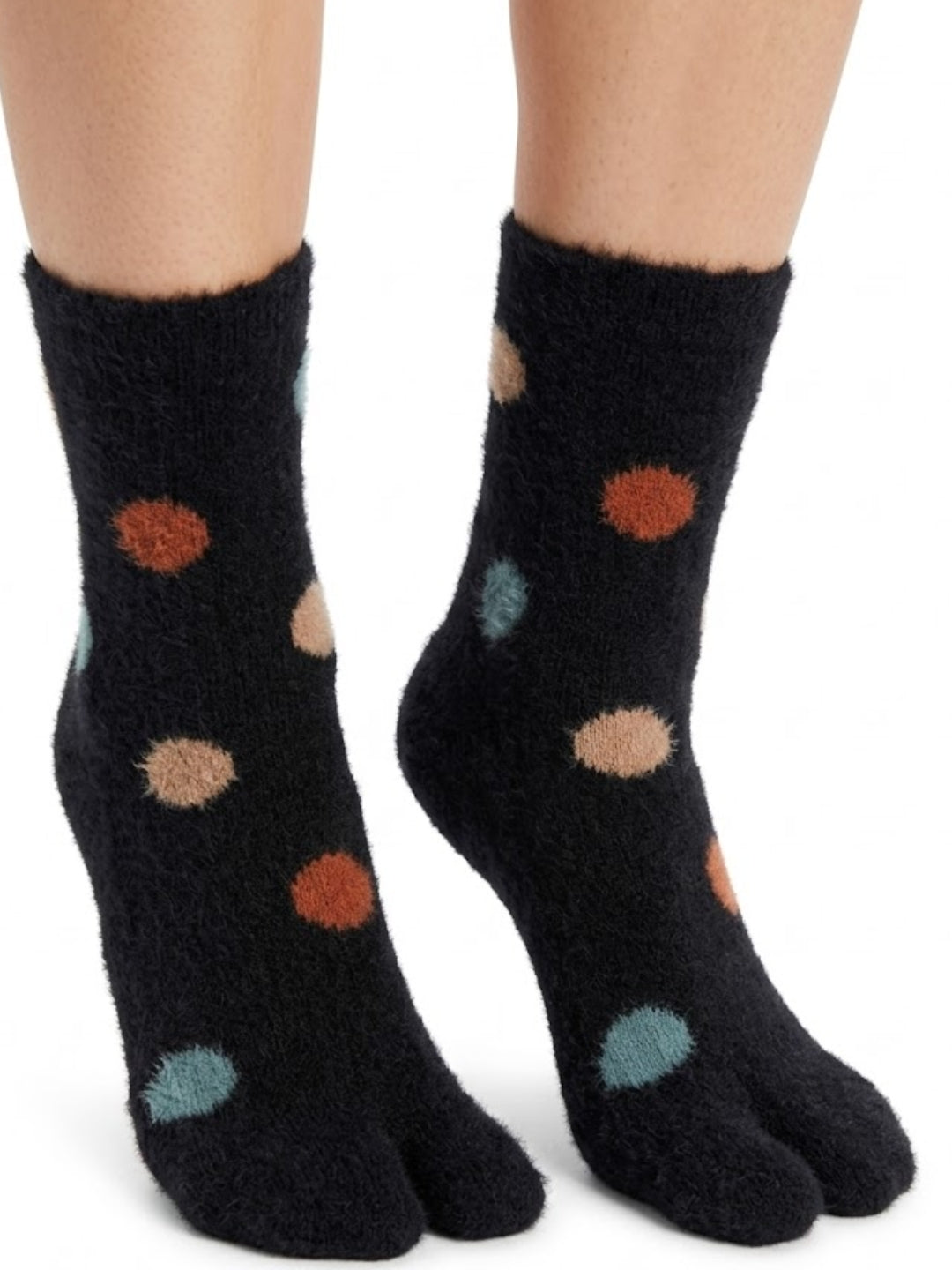 Cdeck Premium Warm Socks for Adult Women | Soft Cozy Rabbit Hair Wool Winter Socks for Everyday Wear | Black