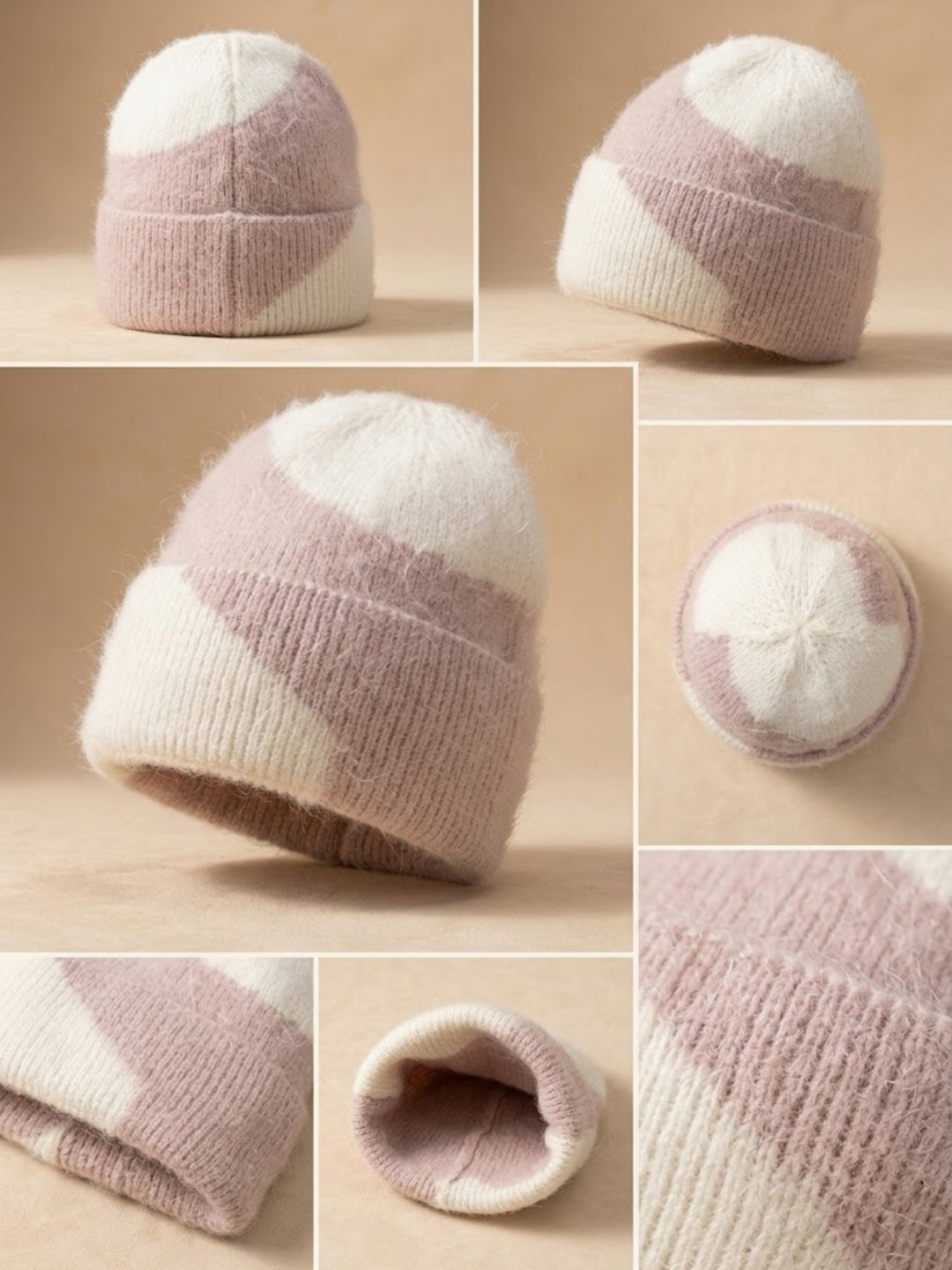 Cdeck Women Woolen Cap | Soft Knitted Winter Beanie for Women | Warm & Stylish Winter Wear | Free Size
