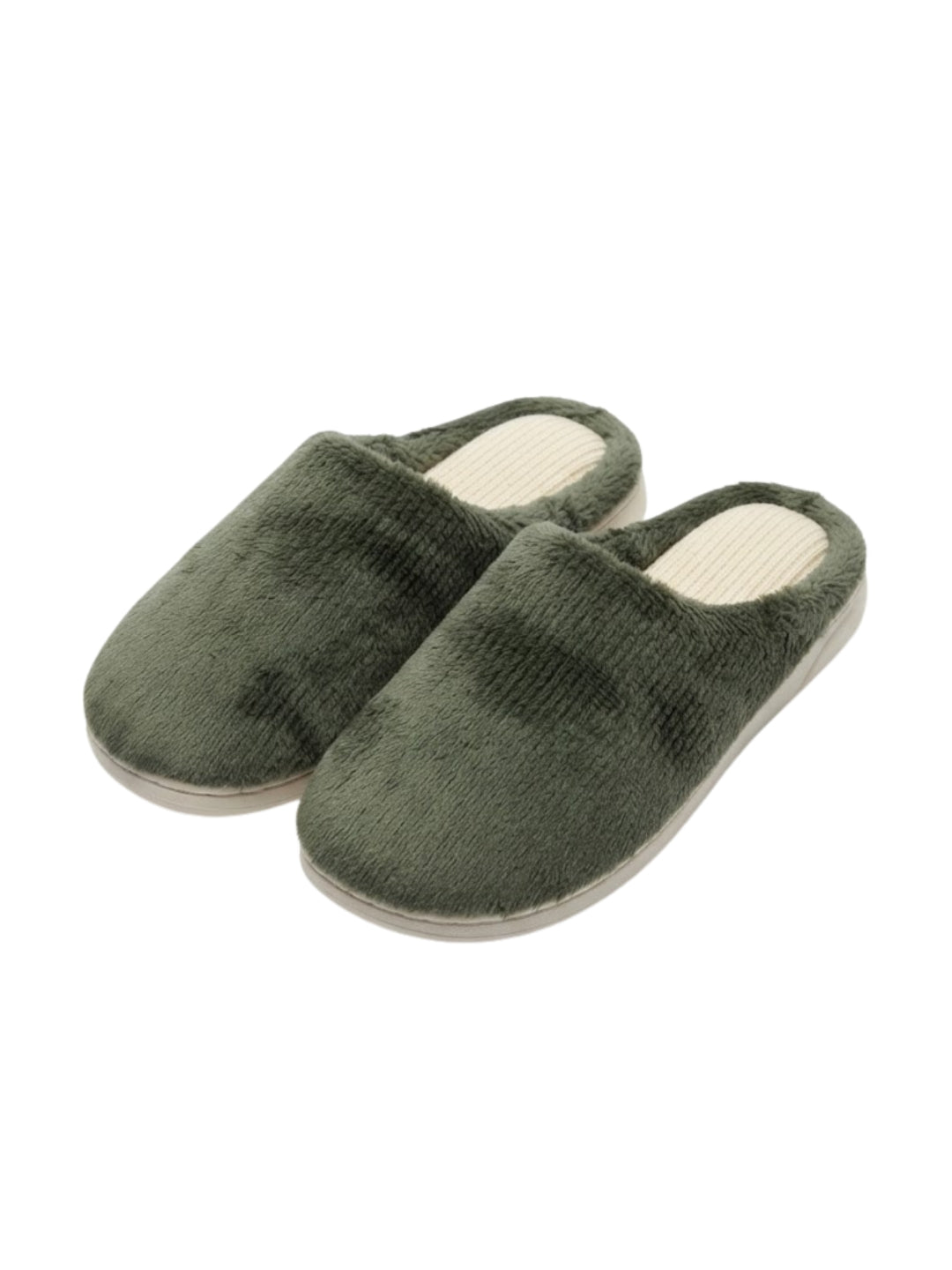 Cdeck Women’s Fuzzy Winter Slippers | Soft Plush  Slippers for Comfort & Warmth | Free Size | Green