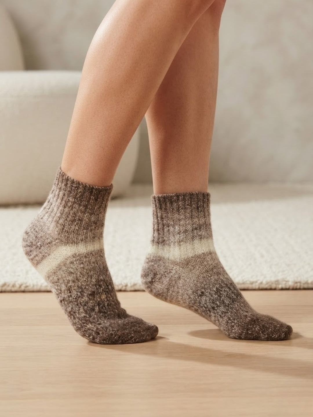 Cdeck Women’s Premium Rabbit Hair Wool Ankle Socks – Soft Warm Cozy Comfortable Winter Socks