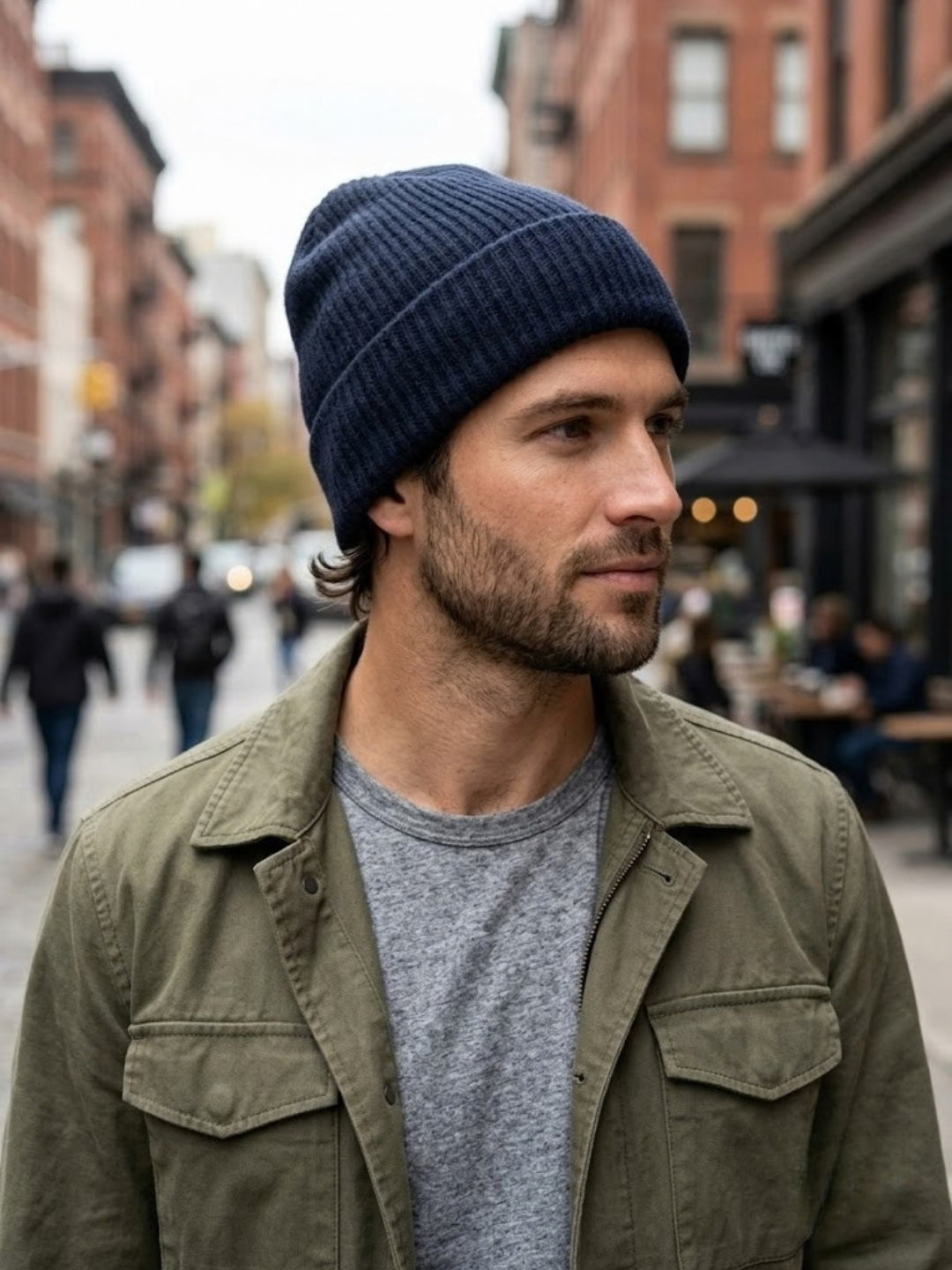 Cdeck Men’s Woolen Winter Cap | Soft, Warm & Comfortable Cap for Everyday Wear | Free Size  |Blue