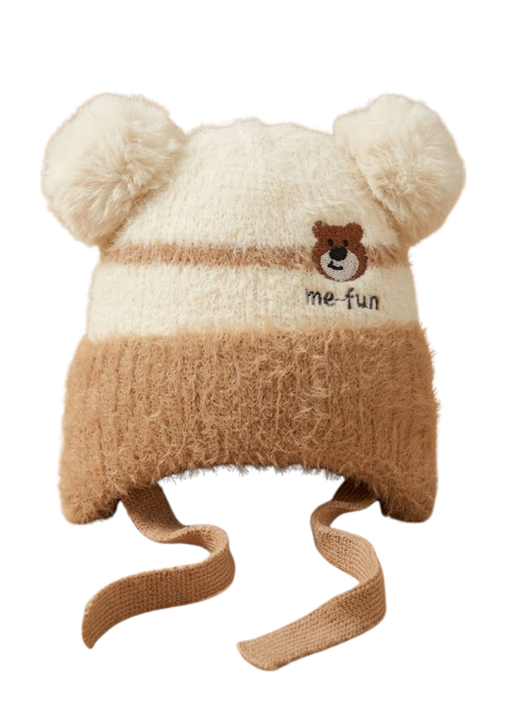 Cdeck Kids Woolen Winter Cap for Boys & Girls | Warm & Comfortable Winter Wear | 2–4 Years  | Beige