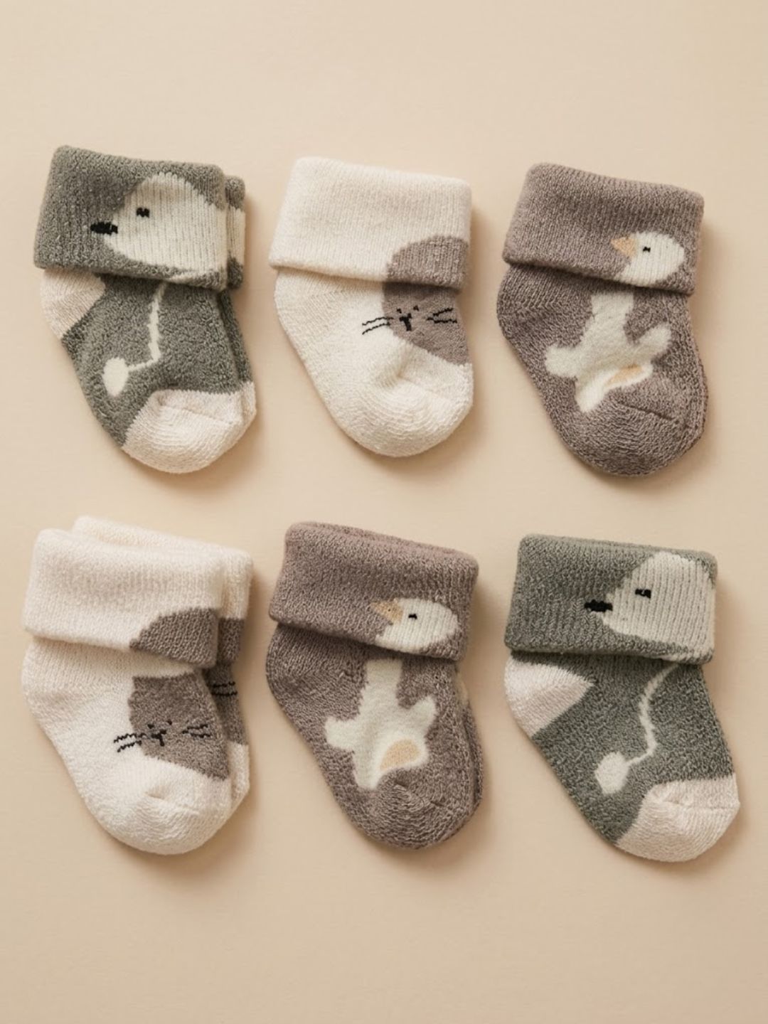 Cdeck Newborn Baby Wool Socks | Soft, Stretchable & Warm | 0–12 Months