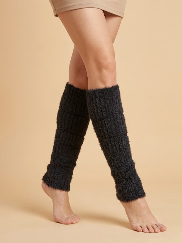 Cdeck Women’s Woolen Leg Warmers for Winter | Soft, Warm & Comfortable Leg Covers for Everyday Wear | Black