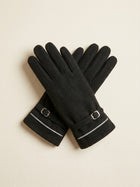 Cdeck Women’s Woolen Gloves | Warm Winter Gloves | Touchscreen Friendly | Free Size | Black