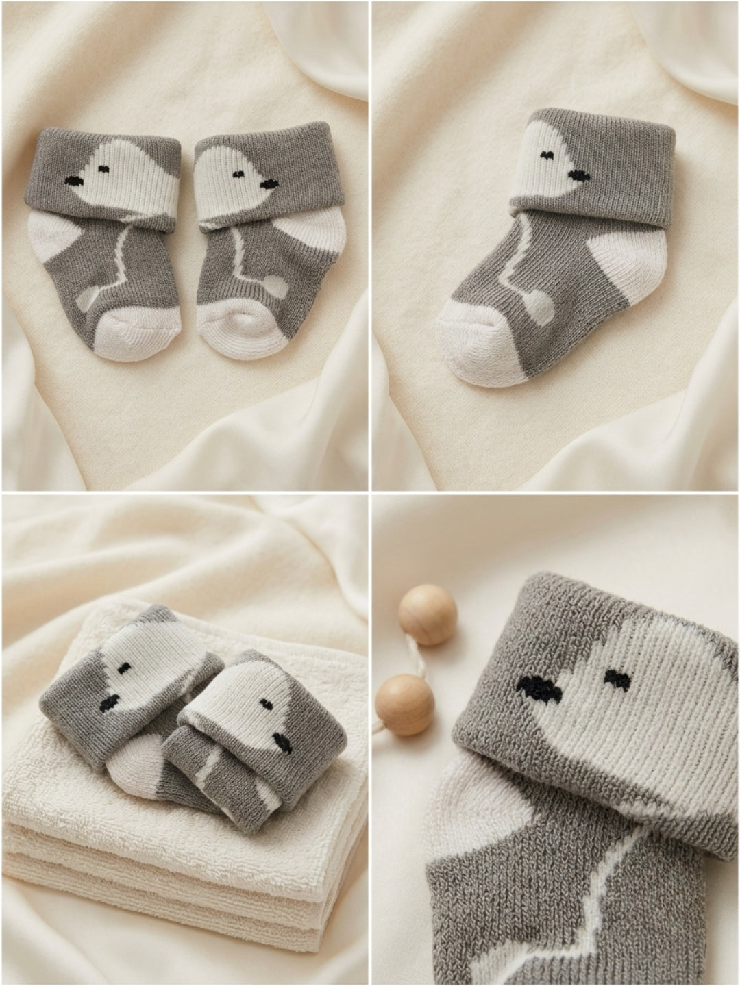 Cdeck Newborn Baby Wool Socks | Soft, Stretchable & Warm | 0–12 Months