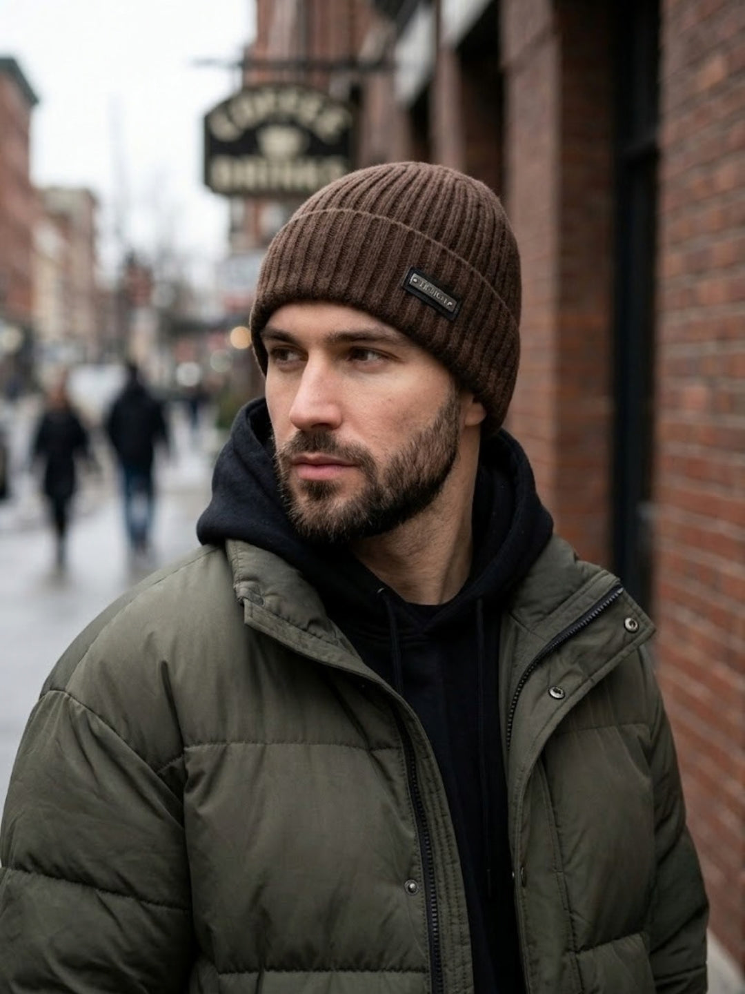 Cdeck Men’s Woolen Winter Cap | Soft, Warm & Comfortable Cap for Everyday Wear | Free Size | Brown