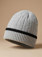 Cdeck Men’s Winter Woolen Cap | Ribbed Knit Beanie | Free Size | Soft & Warm | Grey