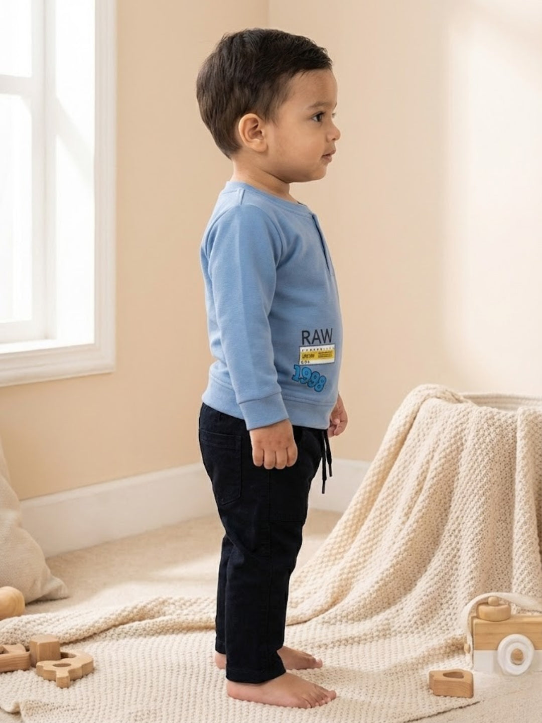 Cdeck Baby Full Sleeve T-Shirt & Pants Set | Comfortable & Stylish Baby Clothing
