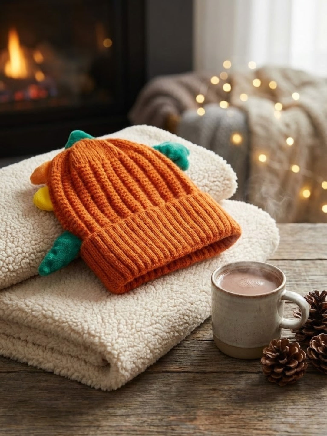 Cdeck Kids Woolen Cap for Boys & Girls | Soft, Warm & Comfortable Winter Wear | 1–2 Years