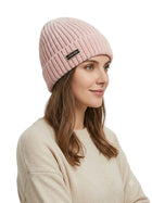 Cdeck Women Woolen Cap | Soft Knitted Winter Beanie for Women | Warm & Stylish Winter Wear | Free Size| Pink