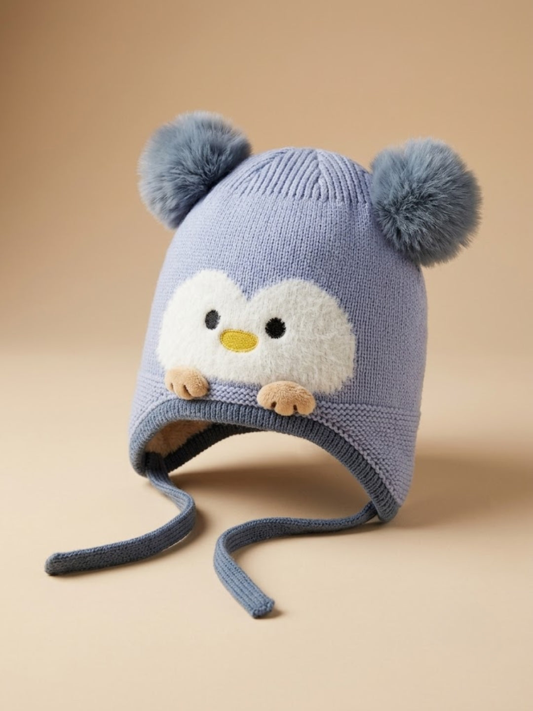 Cdeck Kids Woolen Winter Cap for Boys & Girls | Warm & Comfortable Winter Wear | 2–4 Years |  Blue