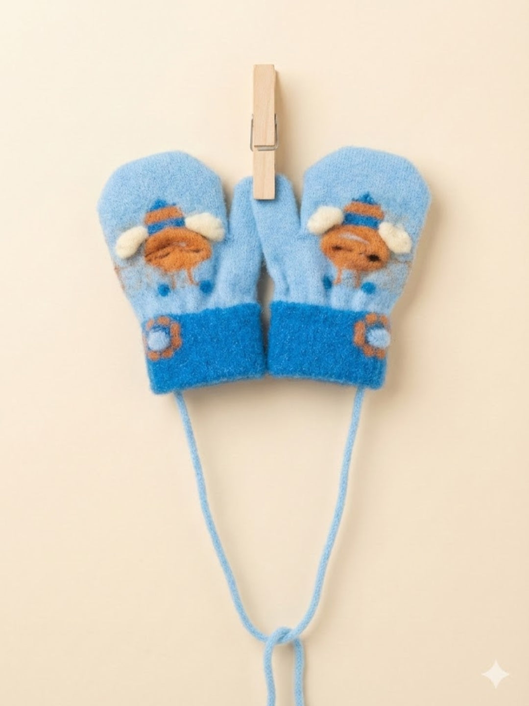 Cdeck Baby Woolen Winter Gloves for Boys & Girls | Soft, Warm & Comfortable | 0–12 Months