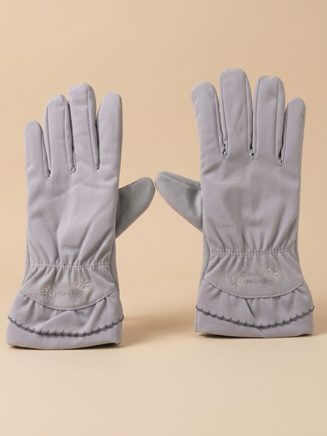 Cdeck Women’s Woolen Gloves | Warm Winter Gloves for Women | Touchscreen Friendly | Free Size | Grey