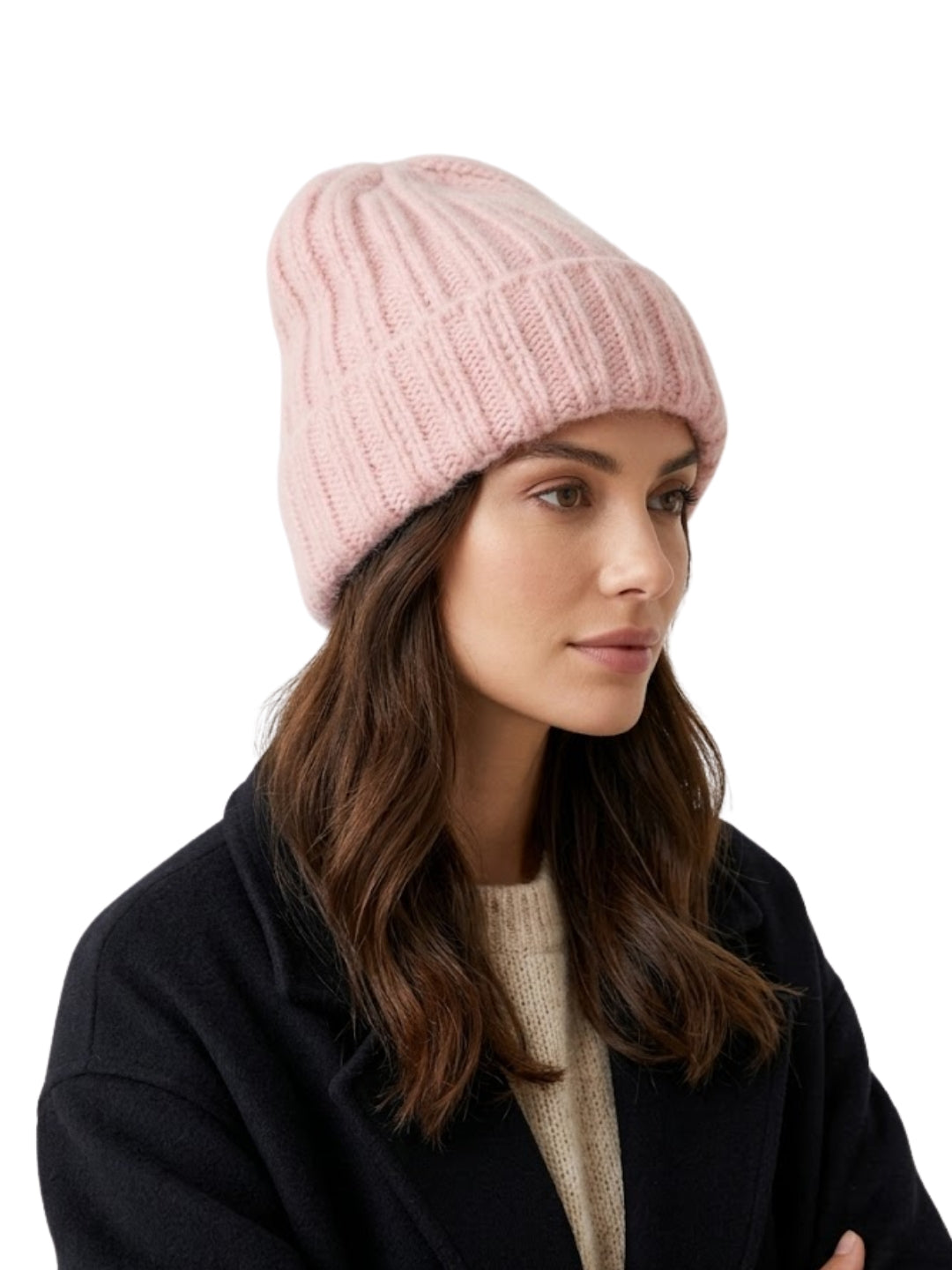 Cdeck Women Woolen Cap | Soft Knitted Winter Beanie for Women | Warm & Stylish Winter Wear | Free Size| Pink