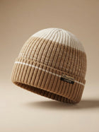 Cdeck Men’s Winter Woolen Cap | Ribbed Knit Beanie | Free Size | Soft & Warm  | Brown