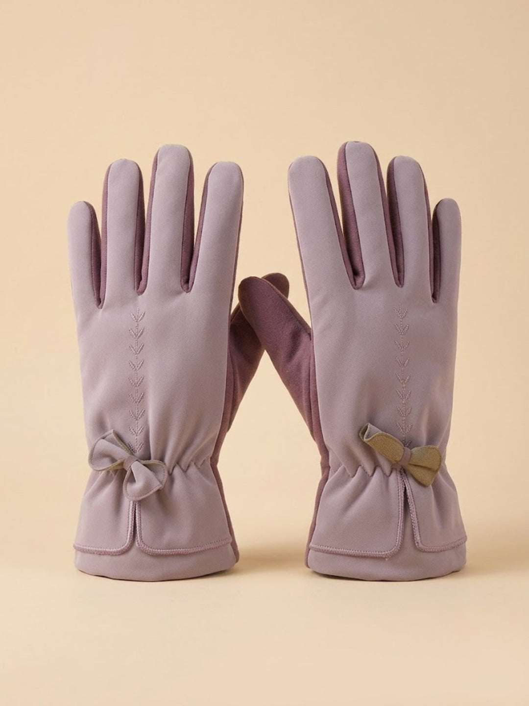 Cdeck Women’s Woolen Gloves | Warm & Stylish | Screen Friendly | Full-Finger | Free Size | Pink