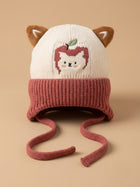 Cdeck Kids Woolen Winter Cap for Boys & Girls | Warm & Comfortable Winter Wear | 2–4 Years | Red