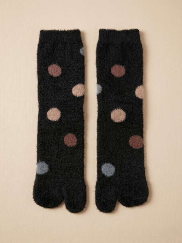 Cdeck Premium Warm Socks for Adult Women | Soft Cozy Rabbit Hair Wool Winter Socks for Everyday Wear | Black