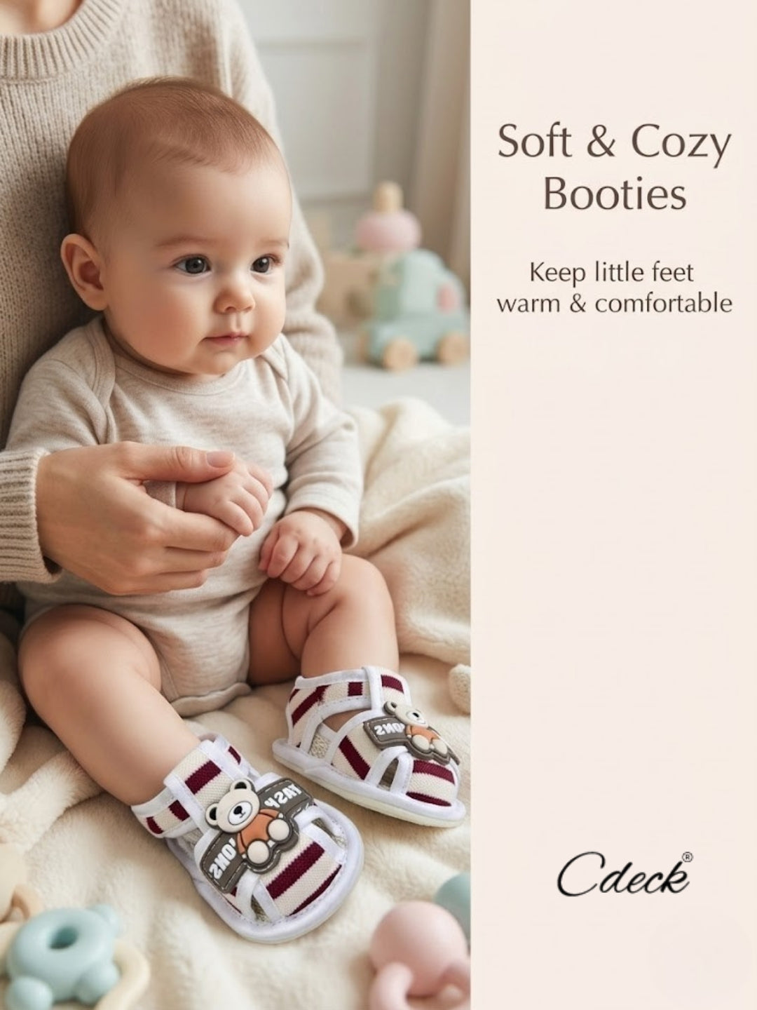 Cdeck Baby Sandals for Girls & Boys | Soft, Lightweight & Comfortable | 3 -1 8 months