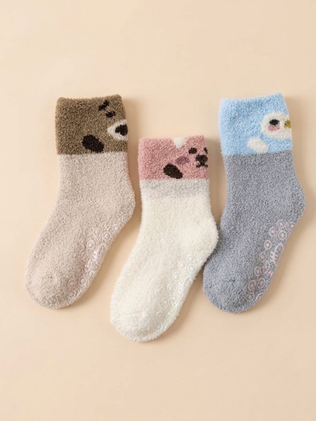 Cdeck Kids Premium Hair Wool Socks | Soft & Warm Winter Socks for Boys & Girls | 3 Pack | 0–4 Years | Multicolor