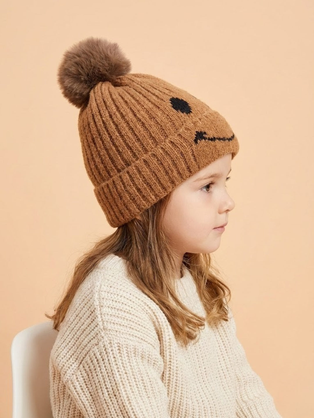 Cdeck Kids Woolen Winter Cap for Boys & Girls | Soft, Warm & Comfortable | 2–4 Years