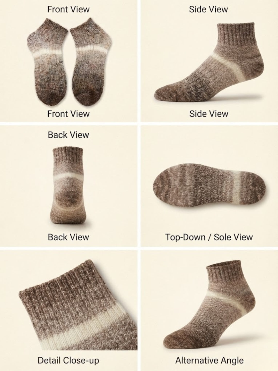Cdeck Women’s Premium Rabbit Hair Wool Ankle Socks – Soft Warm Cozy Comfortable Winter Socks