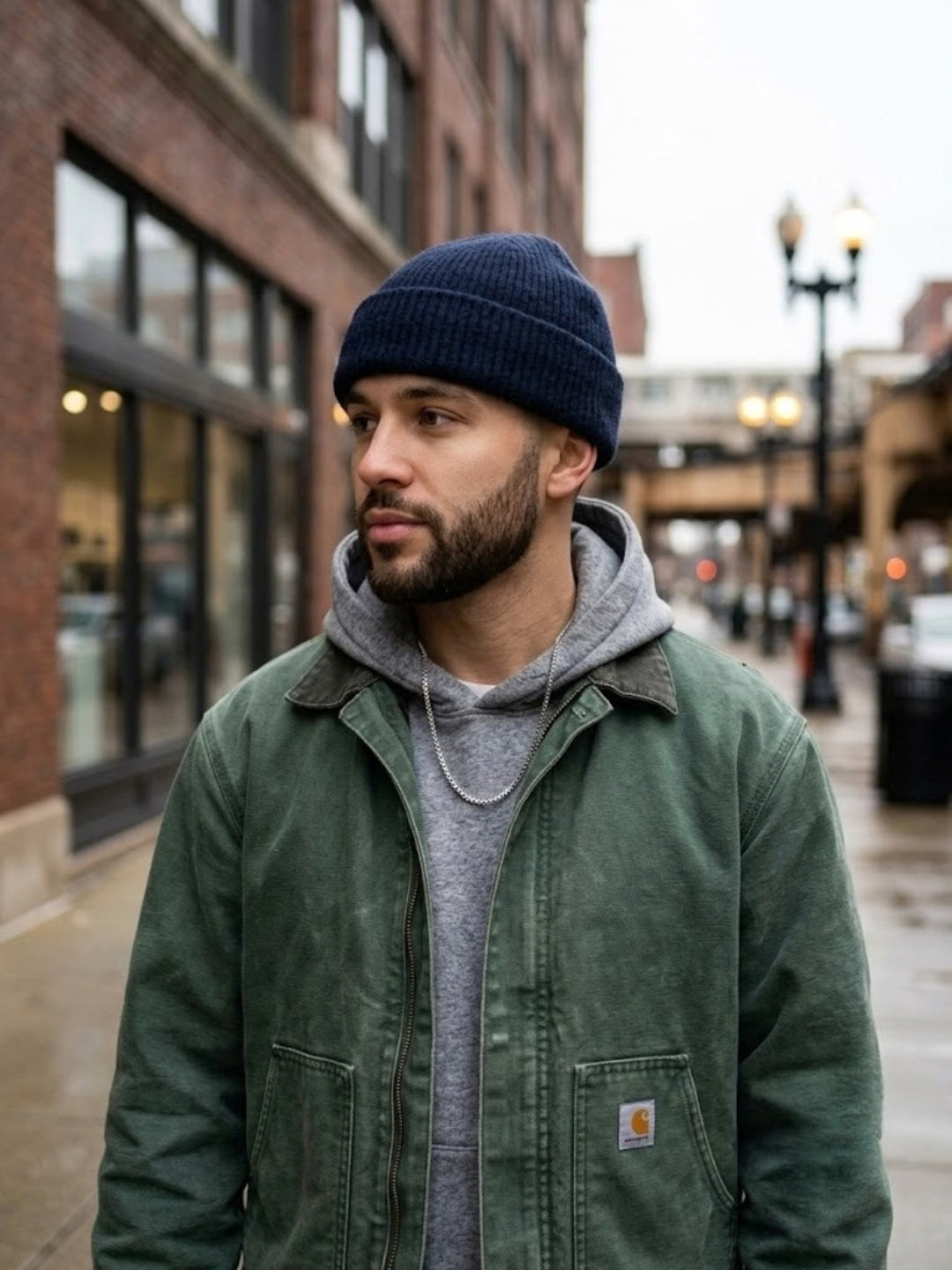 Cdeck Men’s Woolen Winter Cap | Soft, Warm & Comfortable Cap for Everyday Wear | Free Size  |Blue
