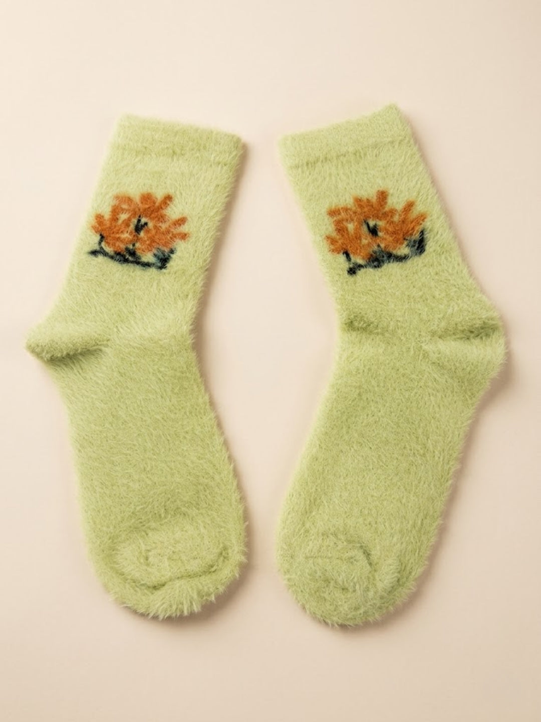 Cdeck Women’s Soft & Warm Fuzzy Winter Socks with Cute Design | Cozy Comfortable Socks | Free Size | Lime Green