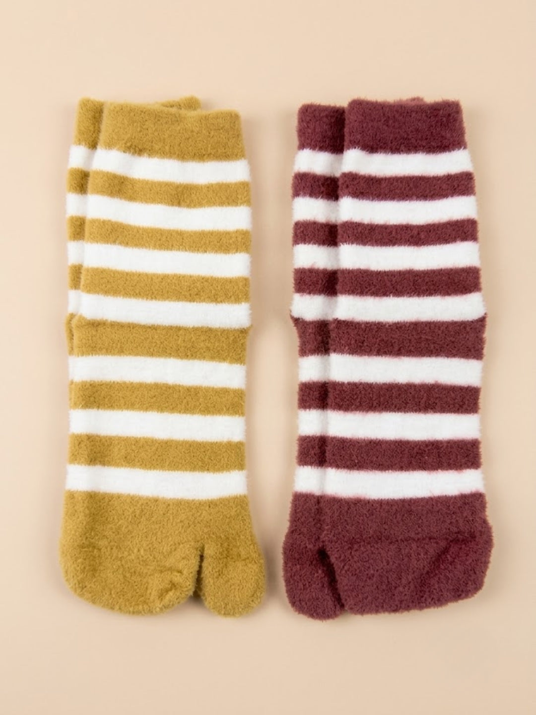 Cdeck Women Hair Wool Socks Combo | Warm & Comfortable | Free Size | Mid Length | Mustard Maroon