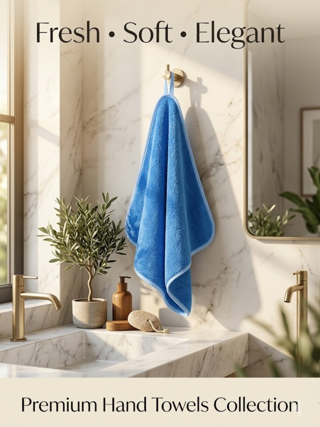 Cdeck Premium Cotton Hand Towel | Soft, Absorbent & Comfortable Everyday Use