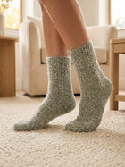 Cdeck Women’s Premium Fuzzy Socks – Soft Warm Winter Socks | Free Size | Green