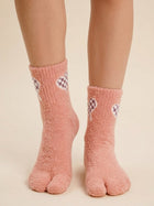 Cdeck Women’s Premium Fuzzy Split-Toe Socks – Cute Bunny Design | Warm Winter Socks | Free Size | Pink