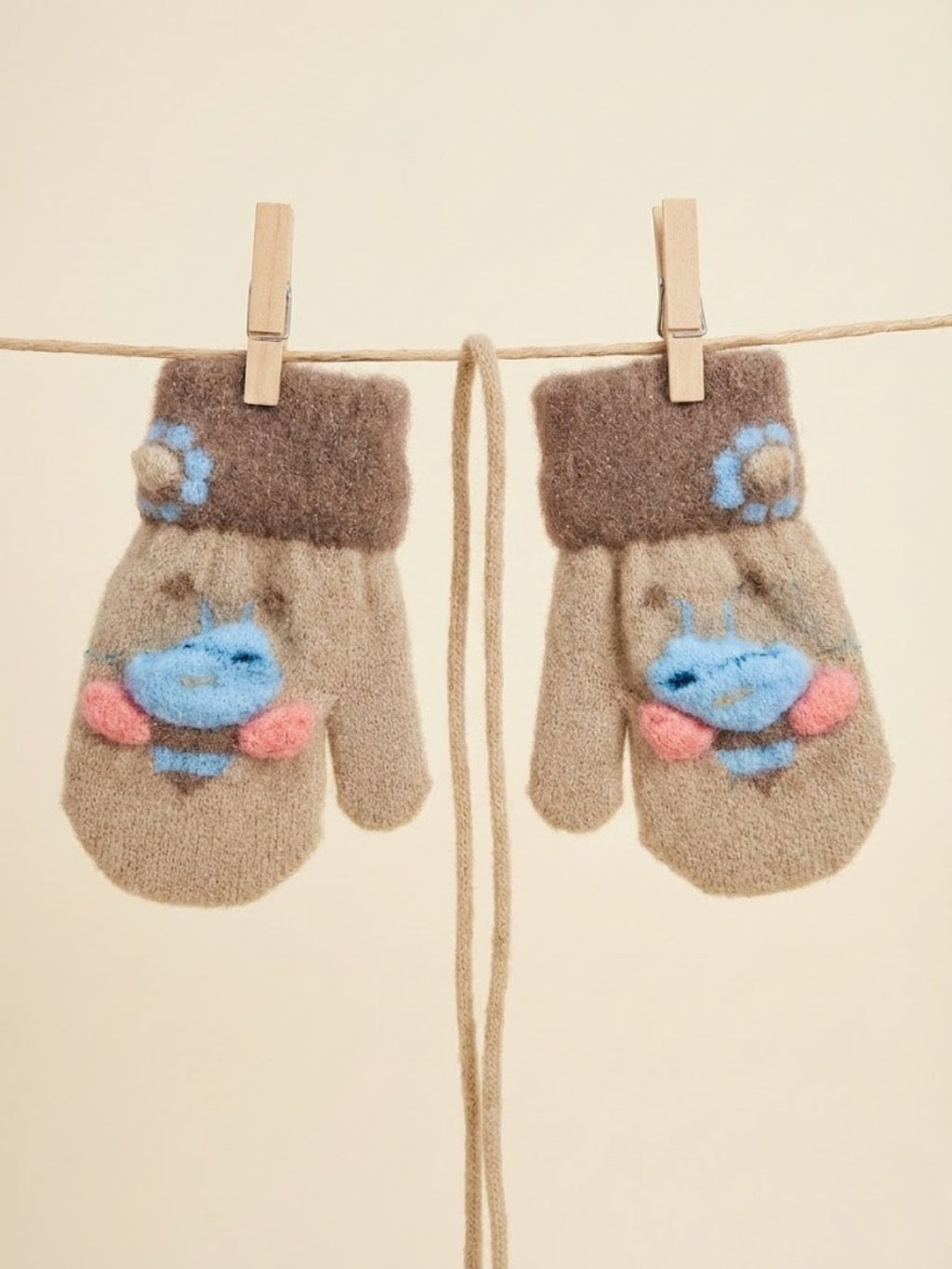 Cdeck Baby Woolen Winter Gloves for Baby Boys & Girls