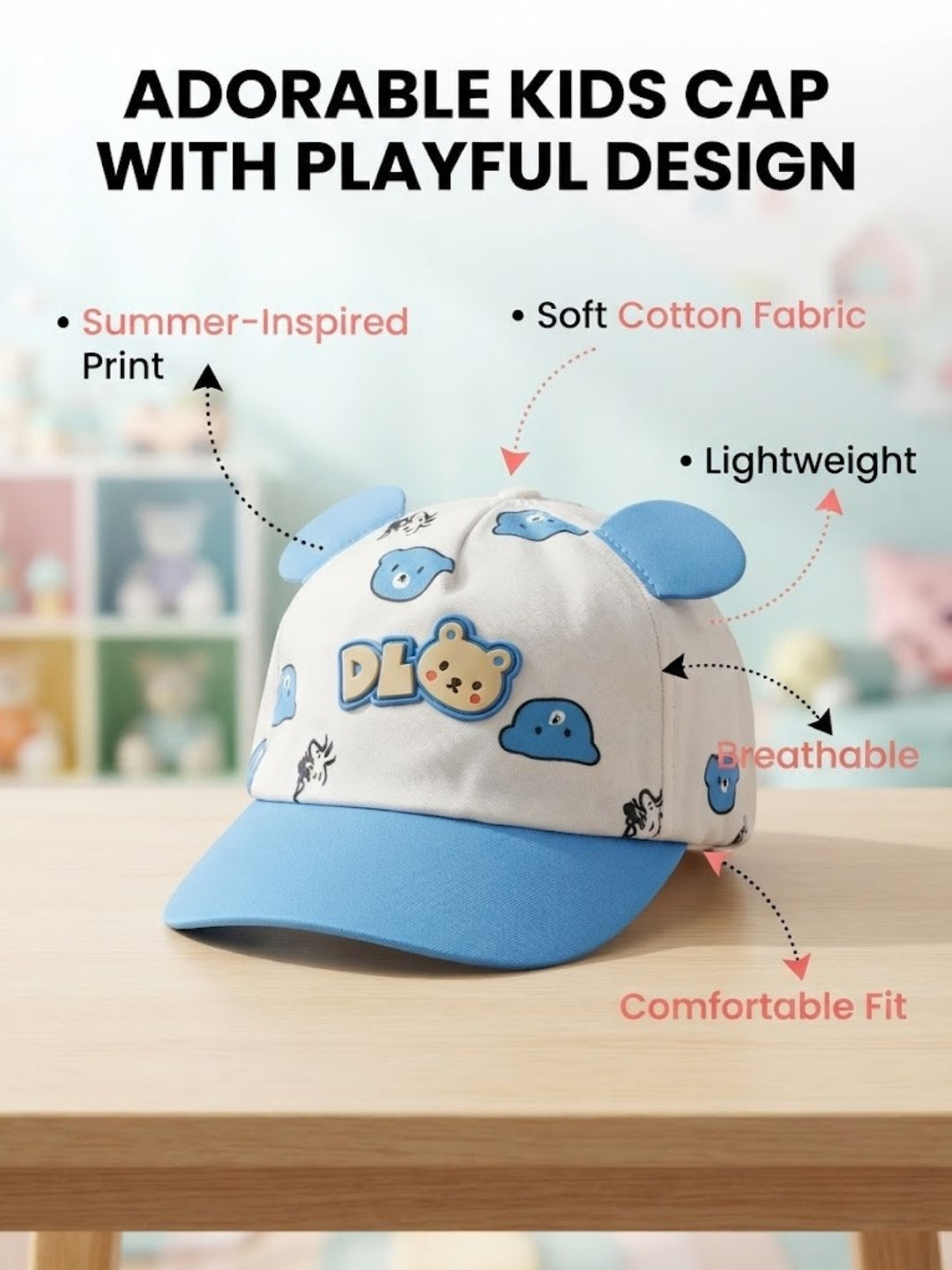 Cdeck Kids Cotton Cap for Boys & Girls