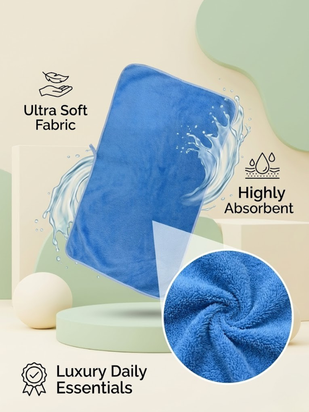 Cdeck Premium Cotton Hand Towel | Soft, Absorbent & Comfortable Everyday Use