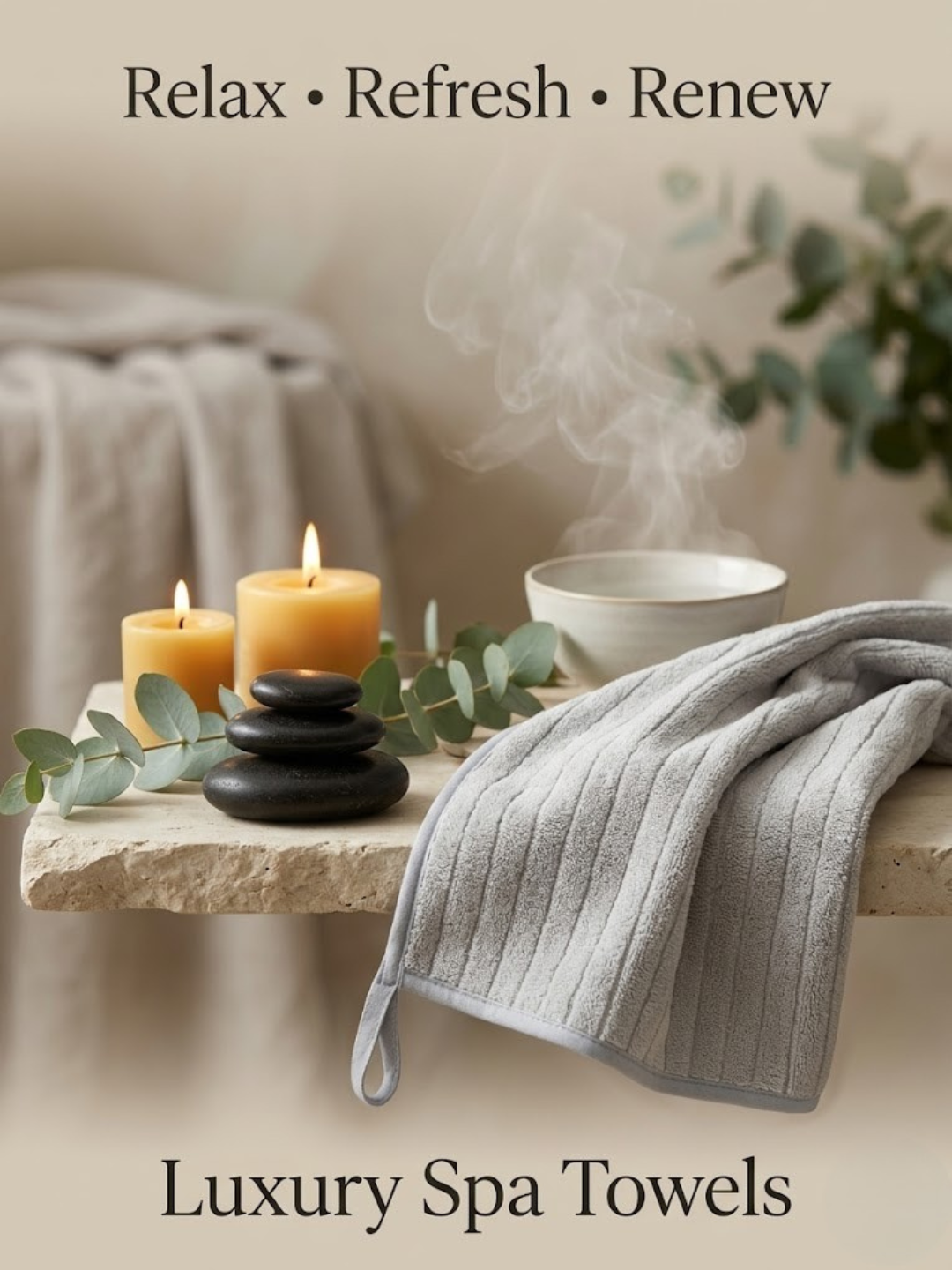 Cdeck Premium Cotton Hand Towel | Soft, Absorbent & Comfortable Everyday Use