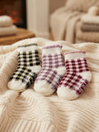Cdeck Kids Winter Woolen Socks | Rabbit Hair Wool Soft Warm Stretchable Socks for Boys & Girls | 0–4 Years | Pack of 3 | Multicolor
