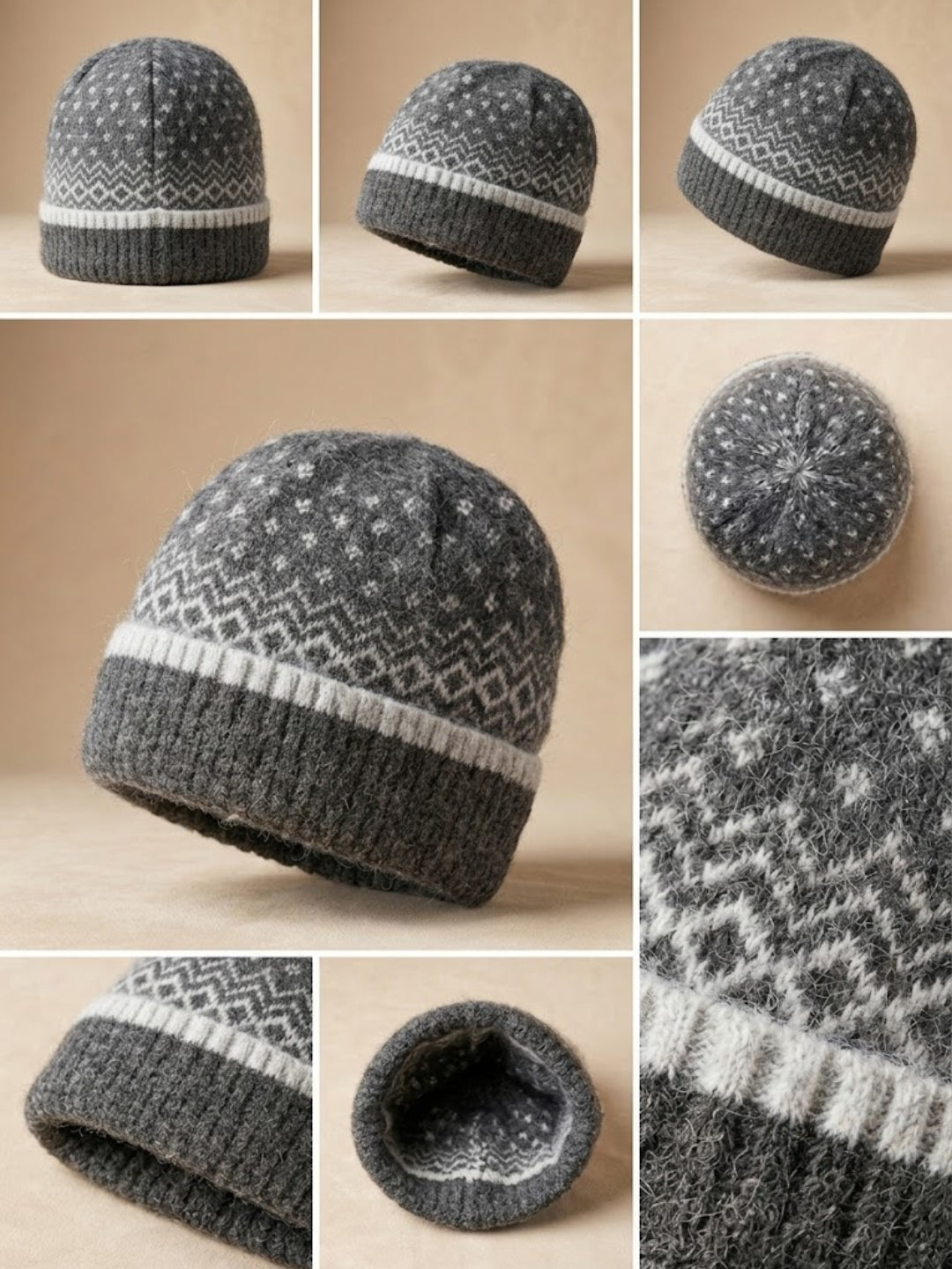 Cdeck Women Woolen Cap | Soft Knitted Winter Beanie for Women | Warm & Stylish Winter Wear | Free Size