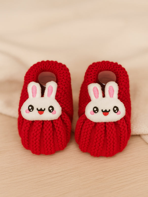 Cdeck Hand Knitted Baby Woolen Booties | Soft, Warm & Comfortable Newborn Footwear | 0–12 Months