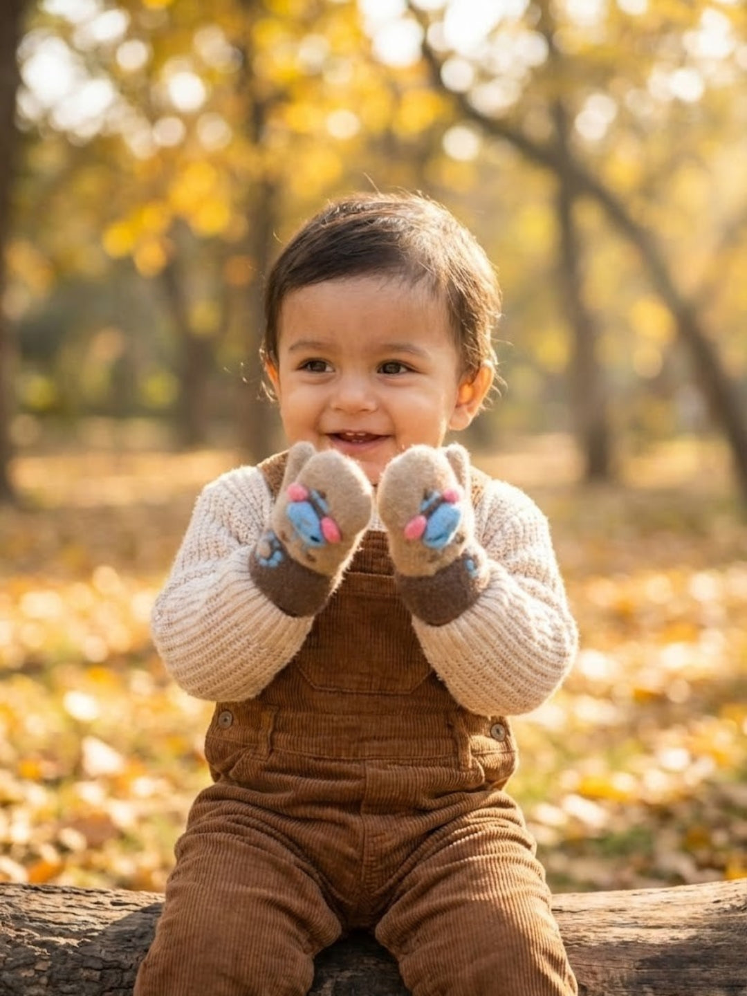 Cdeck Baby Woolen Winter Gloves for Boys & Girls | Soft, Warm & Comfortable | 0–12 Months