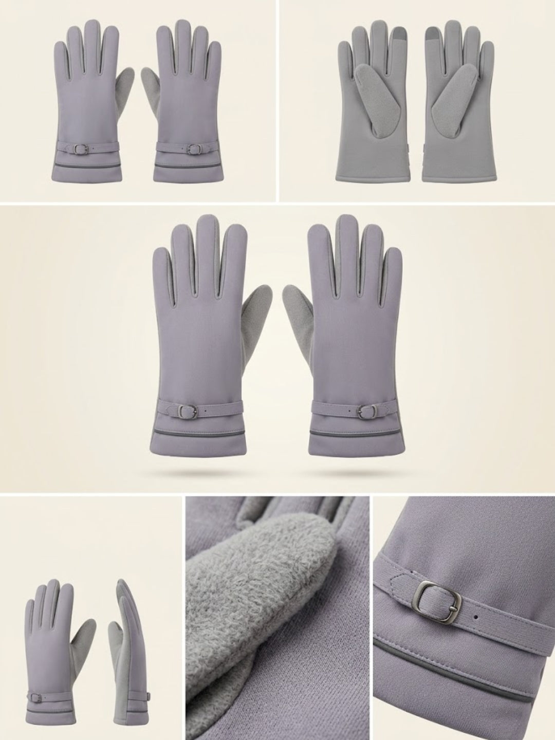 Cdeck Women’s Woolen Gloves | Warm & Stylish | Screen Friendly | Full-Finger | Free Size | Grey