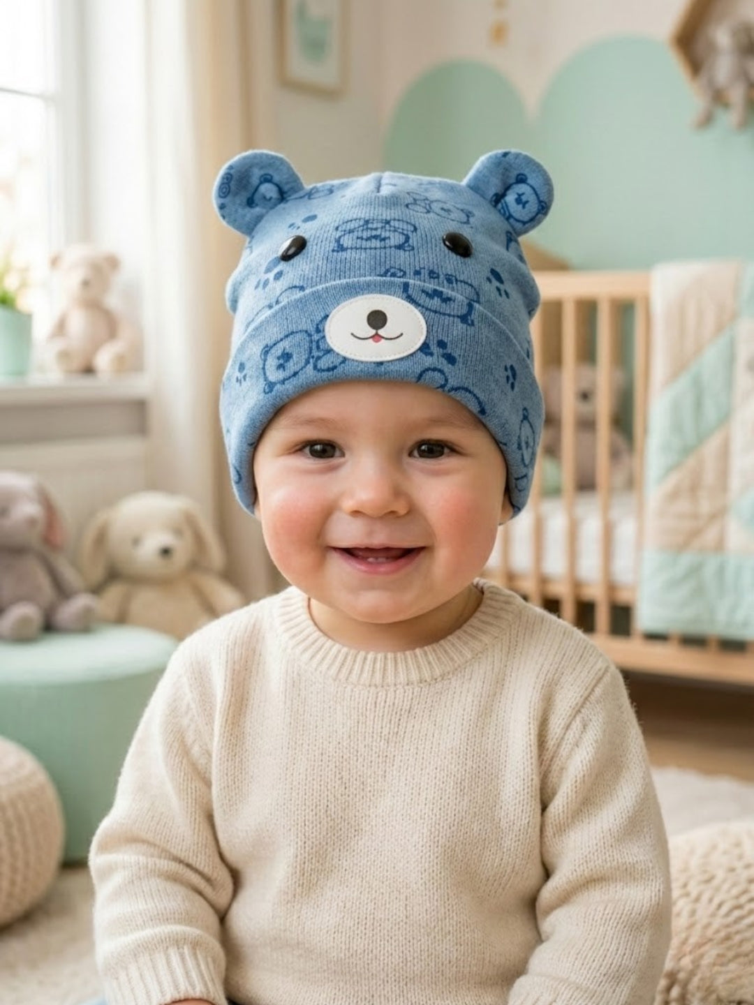 Cdeck Kids Woolen Cap for Boys & Girls | Soft, Warm & Comfortable Winter Wear | 6–18 Months