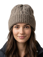 Cdeck Women Woolen Cap | Soft Knitted Winter Beanie for Women | Warm & Stylish Winter Wear | Free Size| Brown