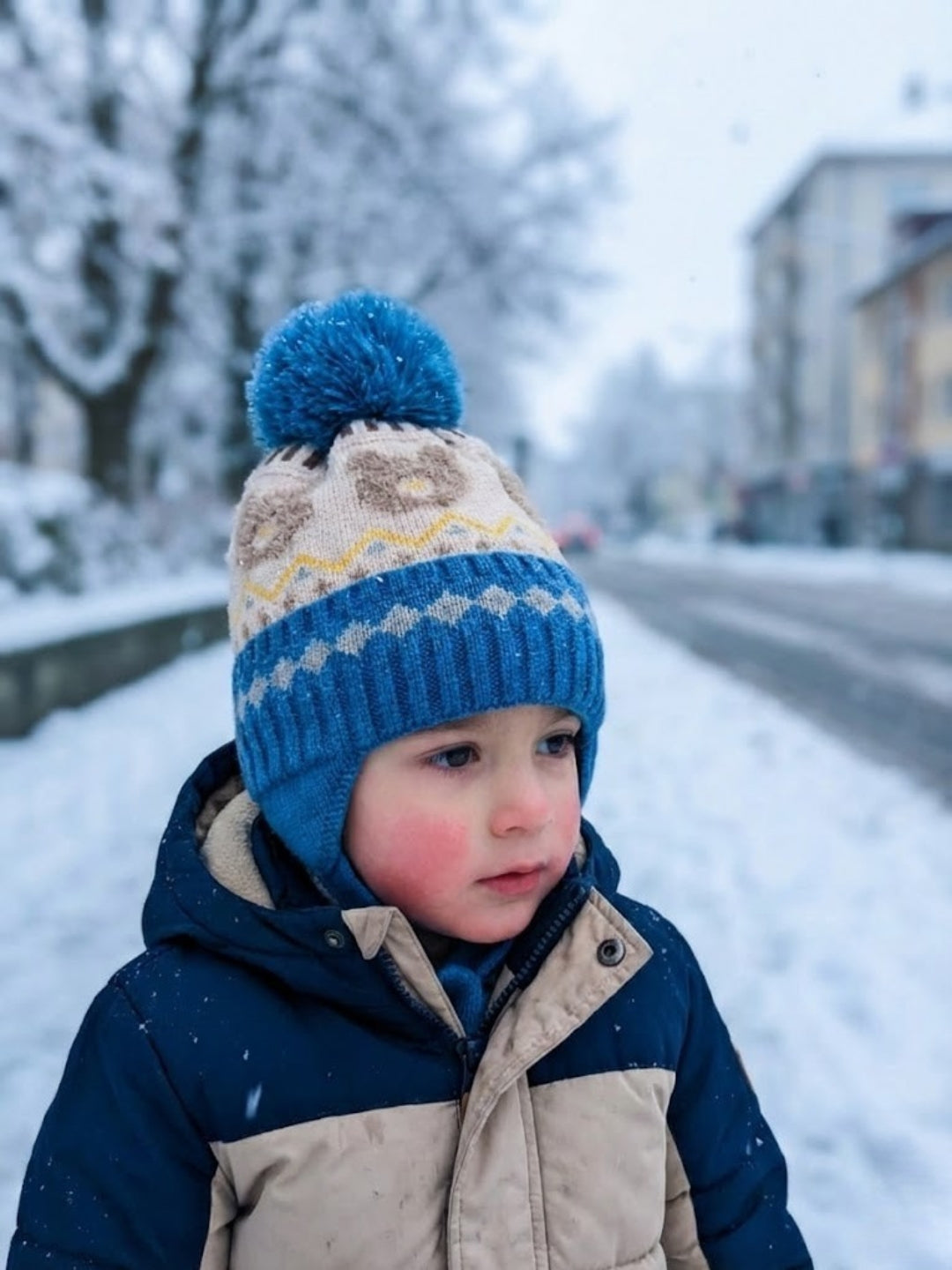 Cdeck Kids Woolen Cap for Boys & Girls | Warm, Comfortable & Stylish Winter Wear | 2–4 Years