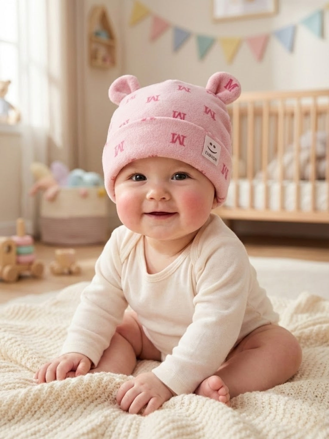 Cdeck Kids Woolen Cap for Boys & Girls | Soft, Warm & Comfortable Winter Wear | 6–18 Months