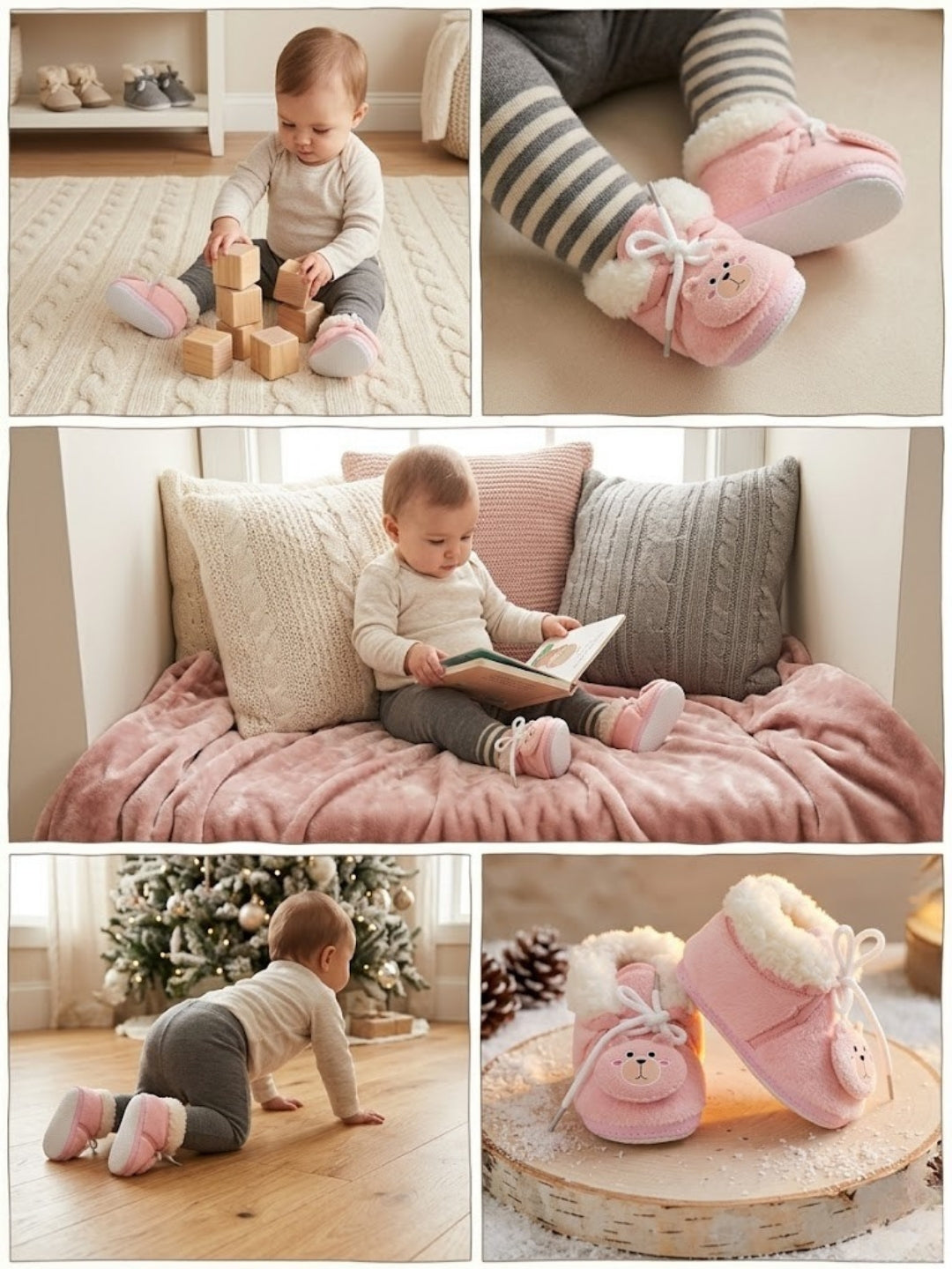 Cdeck Winter Booties for Kids | Warm, Soft & Comfortable | 3–18 Months