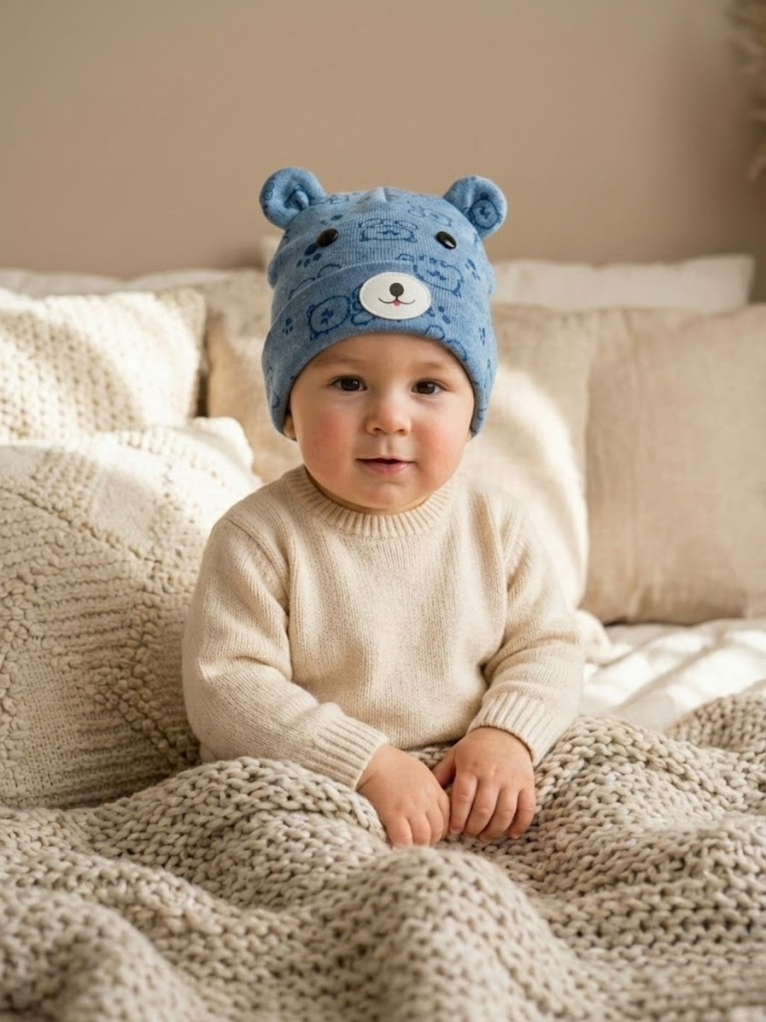 Cdeck Kids Woolen Cap for Boys & Girls | Soft, Warm & Comfortable Winter Wear | 6–18 Months