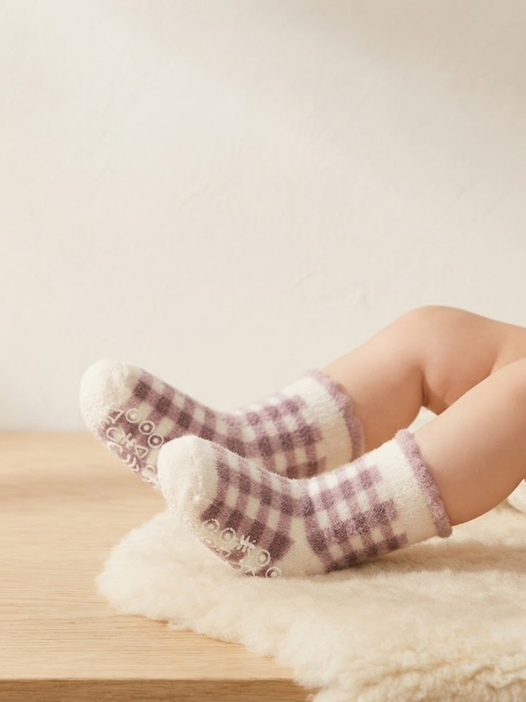 Cdeck Kids Winter Woolen Socks | Rabbit Hair Wool Soft Warm Stretchable Socks for Boys & Girls | 0–4 Years | Pack of 3 | Multicolor
